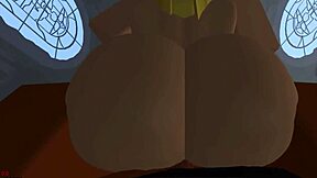 this thick futa is getting fucked hard by a massive bbc monster cock