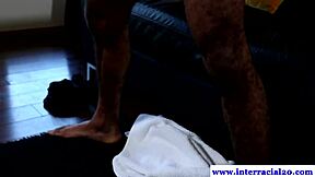 Ebony Amateur Jock Stroking Hard for You!