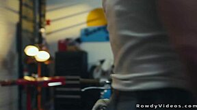 Gay stepbros rimming and banging hard in the garage