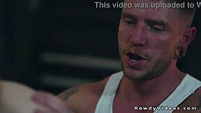Gay stepbros rimming and banging hard in the garage