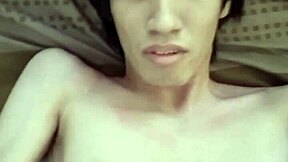 Thai Guy Drinks Own Cum on Face