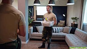 Jeremiah Cruze and Blain O'Connor get intimate in uniform