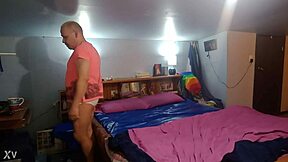 Solo Play in Tight Shirt and Underwear