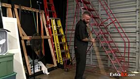 Gay Dudes Pound Hard in Warehouse Condom Action