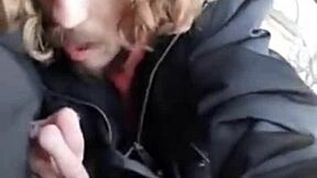 Buddy gets sucked in the car and moans with pleasure.