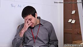 Hot Portuguese gay men enjoy steamy blowjob with cheerleader boy in wild scene