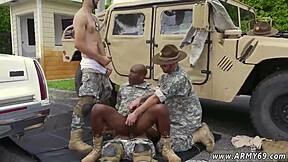I watched old navy men in undies get punished in outdoor explosions.