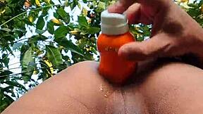 Myanmar Gay Twink Gets Bent Over for Outdoor Forest Anal