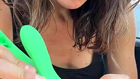 I unboxed my new Vivifie toy in the car while waiting for my date.