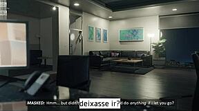 Wow, intruders clash in wild cartoon gay action!