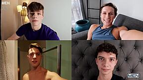 Man, Sam Ledger and Zane pounding twink hard in bedroom!