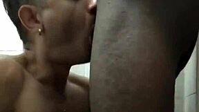 flirting with guy on train in bathroom