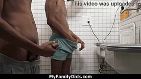 Twin Brothers Compare Cocks and Jerk Off Together in Taboo Hardcore Session - MyFamilyDick.