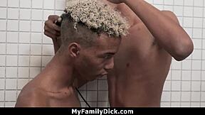 Twin Brothers Compare Cocks and Jerk Off Together in Taboo Hardcore Session - MyFamilyDick.