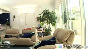 Gayroom Twink Butt Fucking with Monster Cock Massage