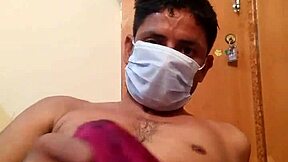 Bisexual CD Boy Masturbates with Hot Ladies in Sexy Reshmi Shalwar!
