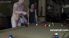 Playing Pool and Fucking Our Twink Bottoms