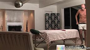 Troy Michaels oiled up for deep anal massage