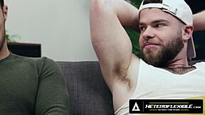 i seduced my hung straight roommate marcus mcneil and he creampied me zack mackay after rough doggystyle drilling