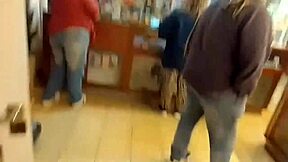 Fat little slut bends over and inserts microphone into his ass for masturbation