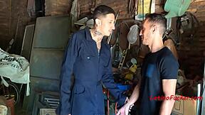 Explosive Road Side Assistance Turns Into Bed Side Bareback Action With Latino Twinks!