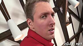 Black Gay Chaps Sucking Fucking Bareback POV Cumshot