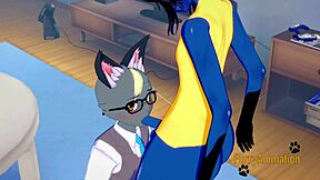 Lucario And Raymond In Yaoi Blowjob And Fucking Scene