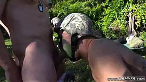 Emo Speedo Christmas Threesome Blowjob Action!