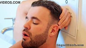 Hunks RIMMING and SWITCHING and FUCKING in BATHROOM with BIG COCKS