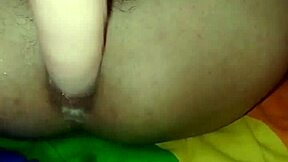 my first anal with toy and dildo fucking