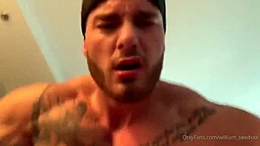 william seed in gay sport with active big dick hard