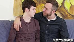 Step Dad and Step Son Engage in Taboo Old and Young 18+ Fucking