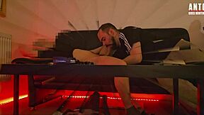 straight bald guy gets convinced outdoors 😏