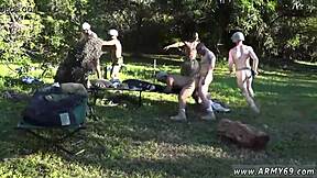 Emo Speedo Christmas Threesome Blowjob Action!