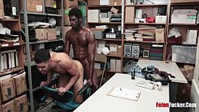 Straight stud by black cop-gay