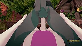 pov mewtwo x raymond blowjob and anal in furry yaoi