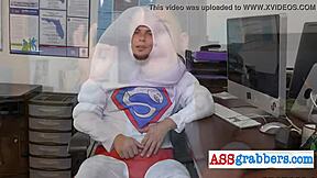 naughty black receptionist, how does that tight white ass feel slammed in the office?