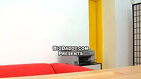 Obscene blow job for lusty gay with huge bareback cock