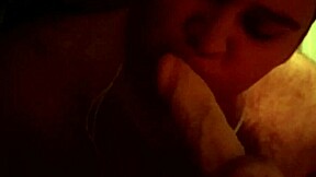 Canadian 18-19 Yo Tries First Blowjob On Dildo