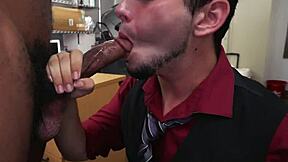 Black Stud Tricks Teen In Bareback Interview?