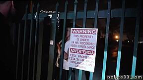 hot nude police men fucking in a gay threesome group, homie takes it easy