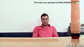 Hunk receives sloppy blowjob from large knob before fucking