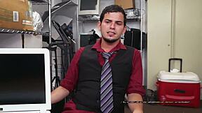 Black Stud Tricks Teen In Bareback Interview?