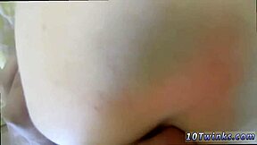 Hunk and twink boyfriends share bareback pov gay sex