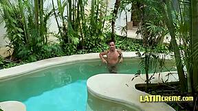 latino twinks embark on a steamy vacation adventure, diving into their first bareback threesome with intense ass fucking