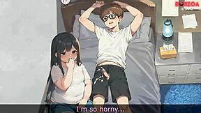 Teen hentai girl craves huge cumshot from cartoon cock in 3D game