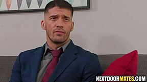 Young Office Clerk Sucks Boss Cock Bareback In Hardcore Deepthroat!