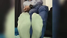 hey digging these latino office socks and feet vibes