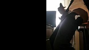 i work from home showin off my big black cock in sexy homemade fetish vid communitydick4u