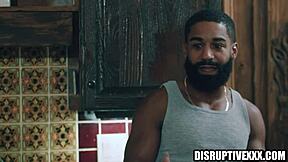 Black Guy Discovers His Stepbrother's Gay Secret Through Rough Anal And Blowjob Encounter